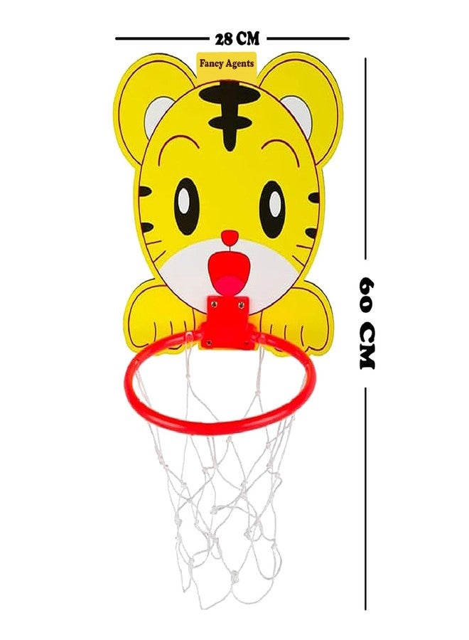 Fancy Agents Toy Basketball for Kids Girls & Boys| Basketball for Kid| Kids Sports Basketball Toys for Indoor and Outdoor Games| Basketball Portable Set with Hanging Board, Ball, Ring, tie - Image 3